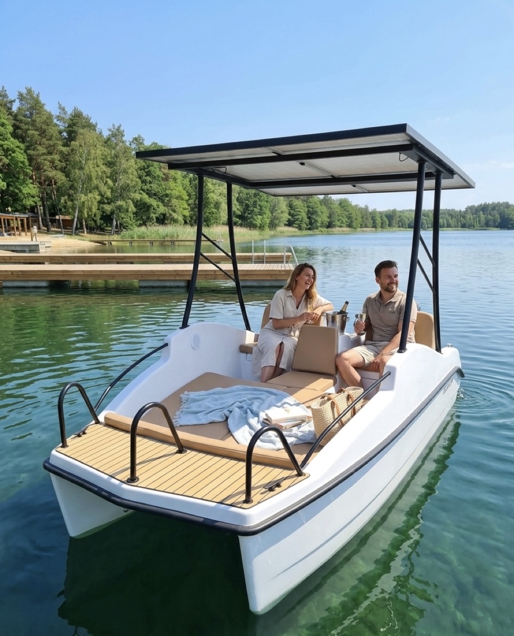Solar catamaran